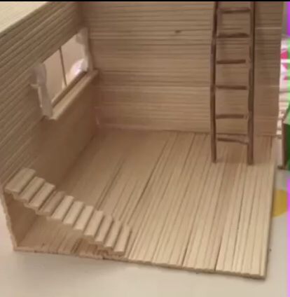 工作動画 割り箸で家を作る 割り箸ドールハウスの作り方 親子の時間研究所